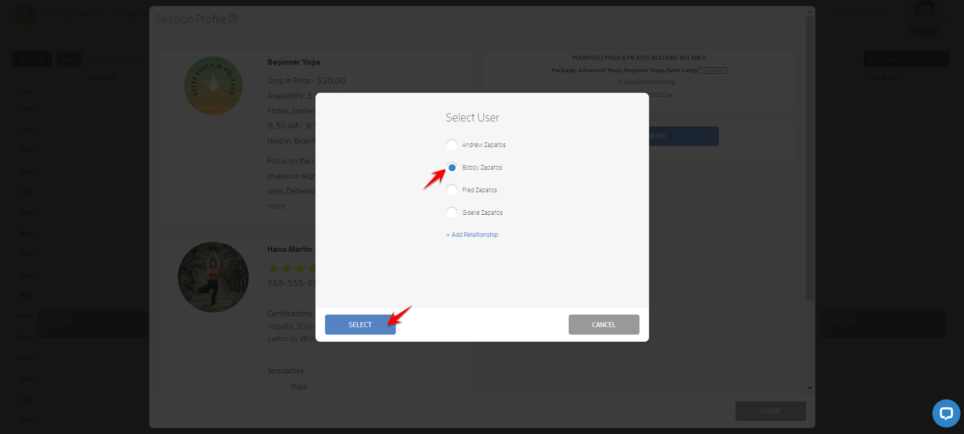 Relationships - Client Bookings! — screenshot 4