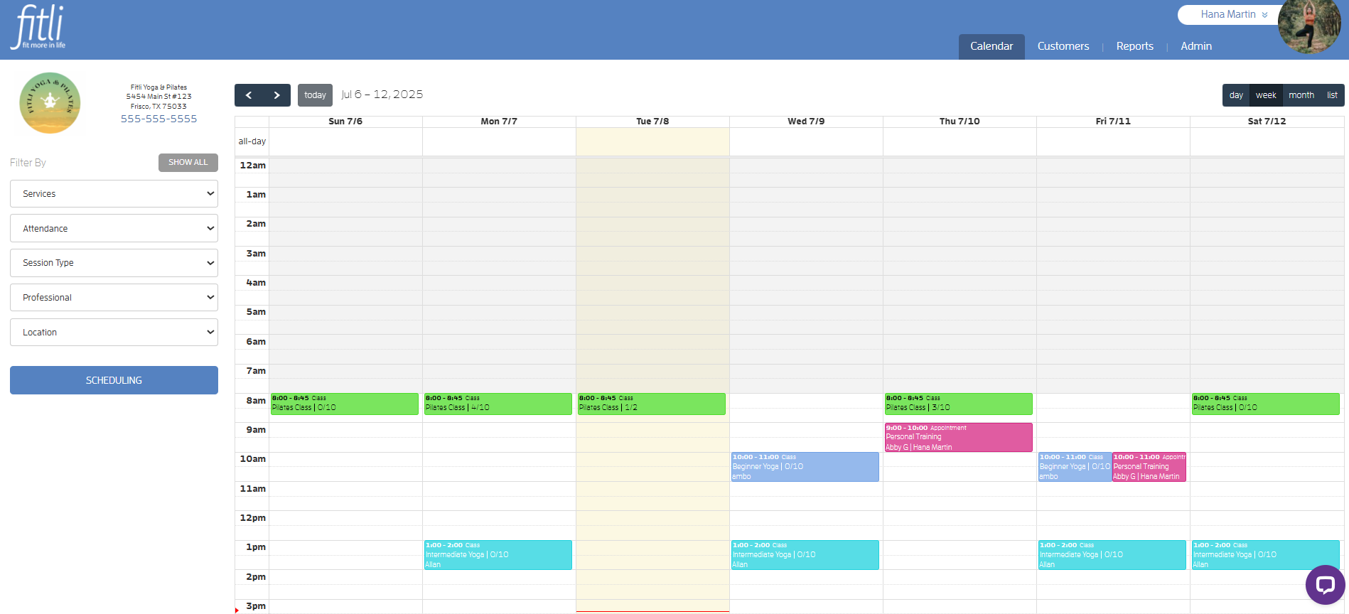How to view a client's remaining sessions? — screenshot 1