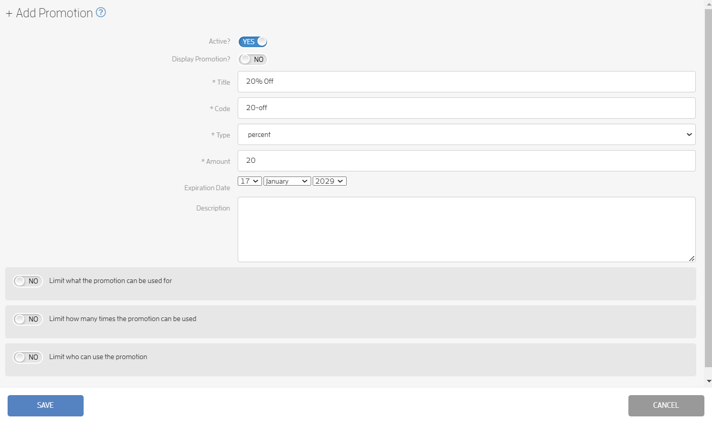Step 2: Create your First Service, Package, and Promotion Code — screenshot 6