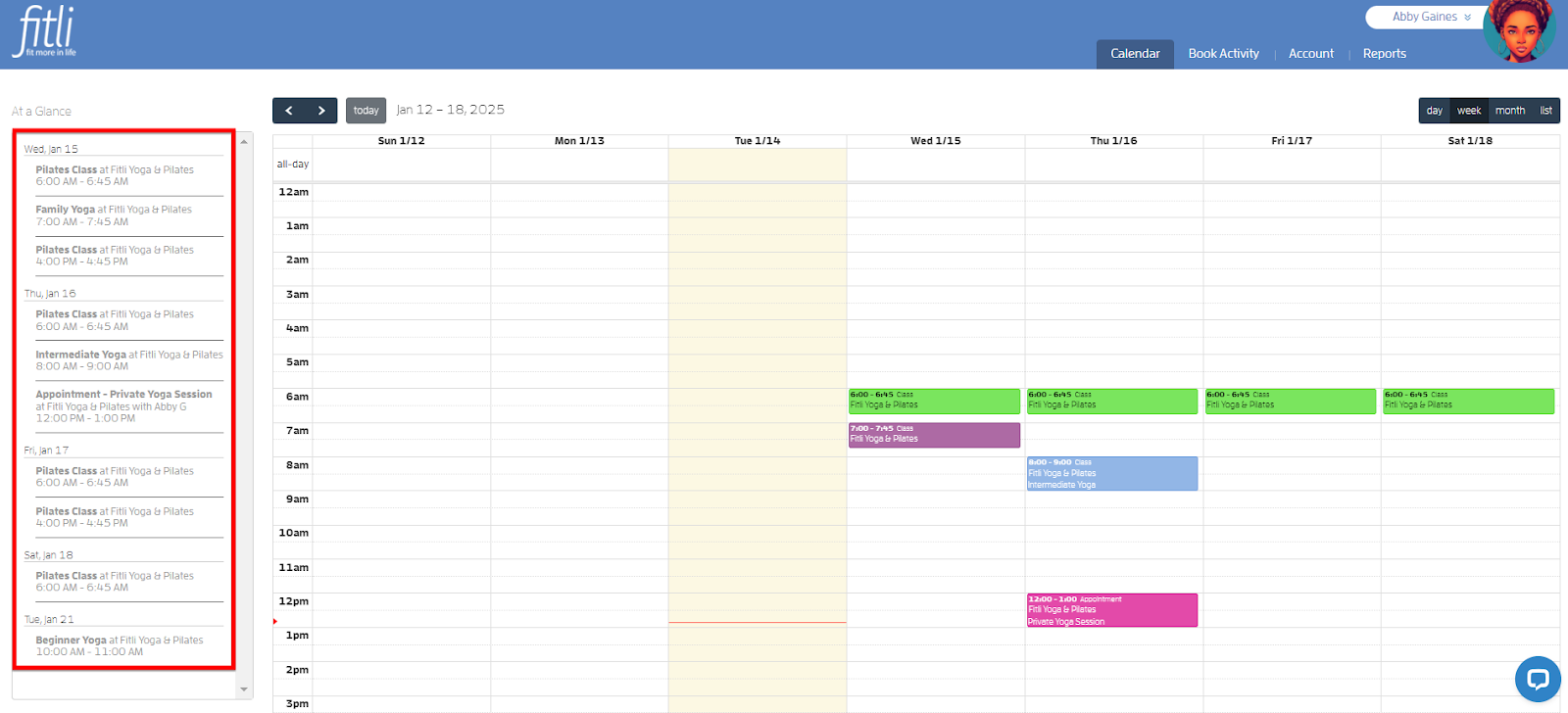 How do I cancel or unbook a class? — screenshot 1