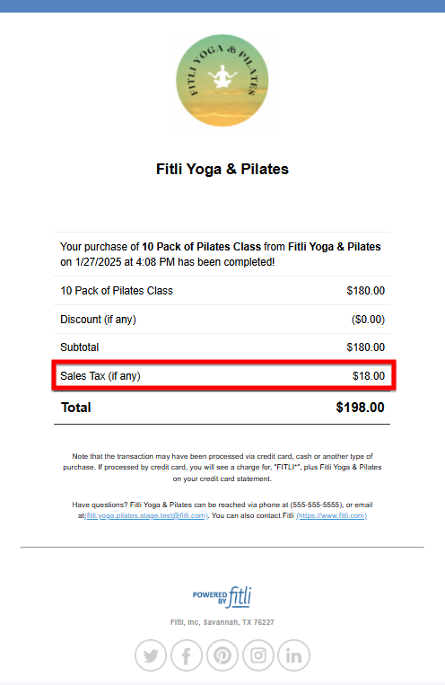 Can I add or charge Sales Tax on Services, Retail or Packages/Memberships? — screenshot 8
