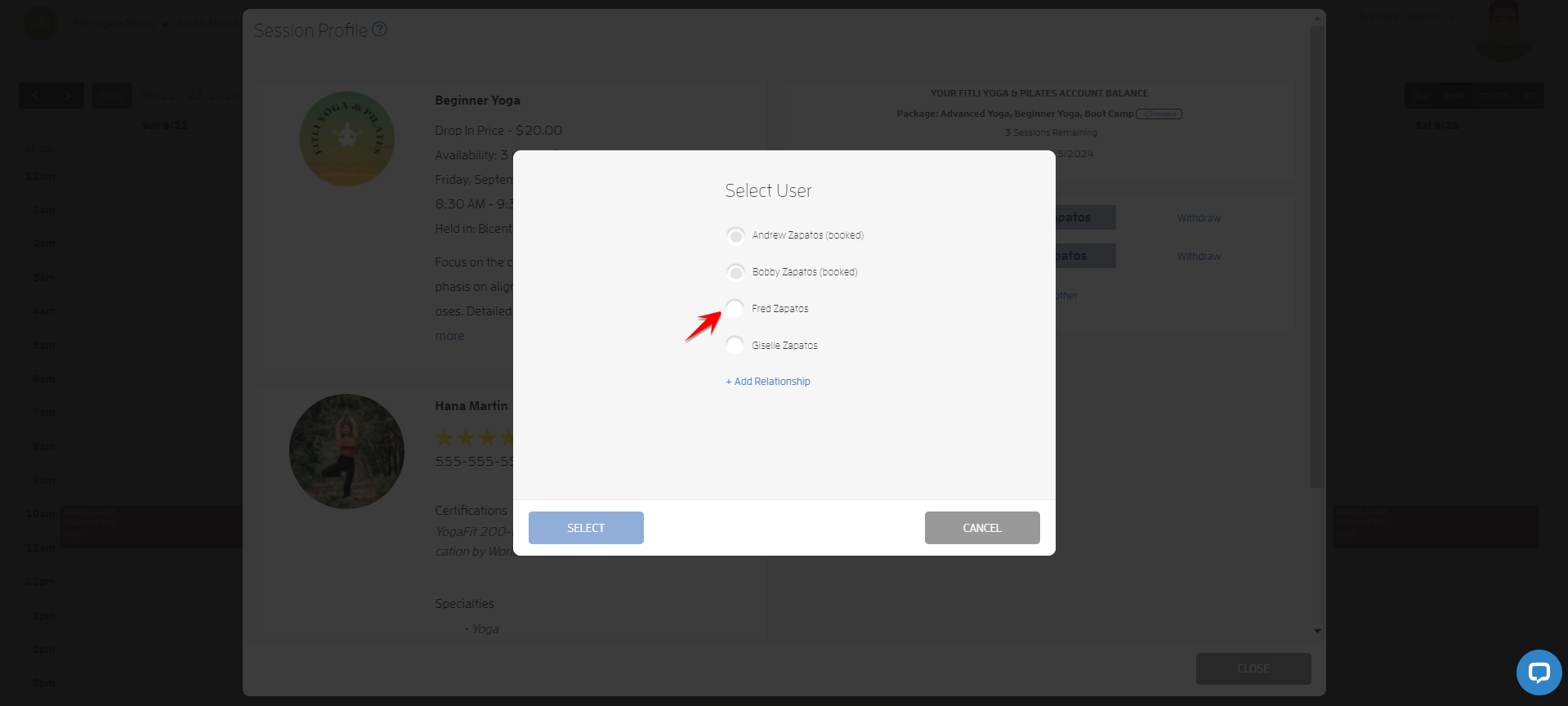 Relationships - Client Bookings! — screenshot 7