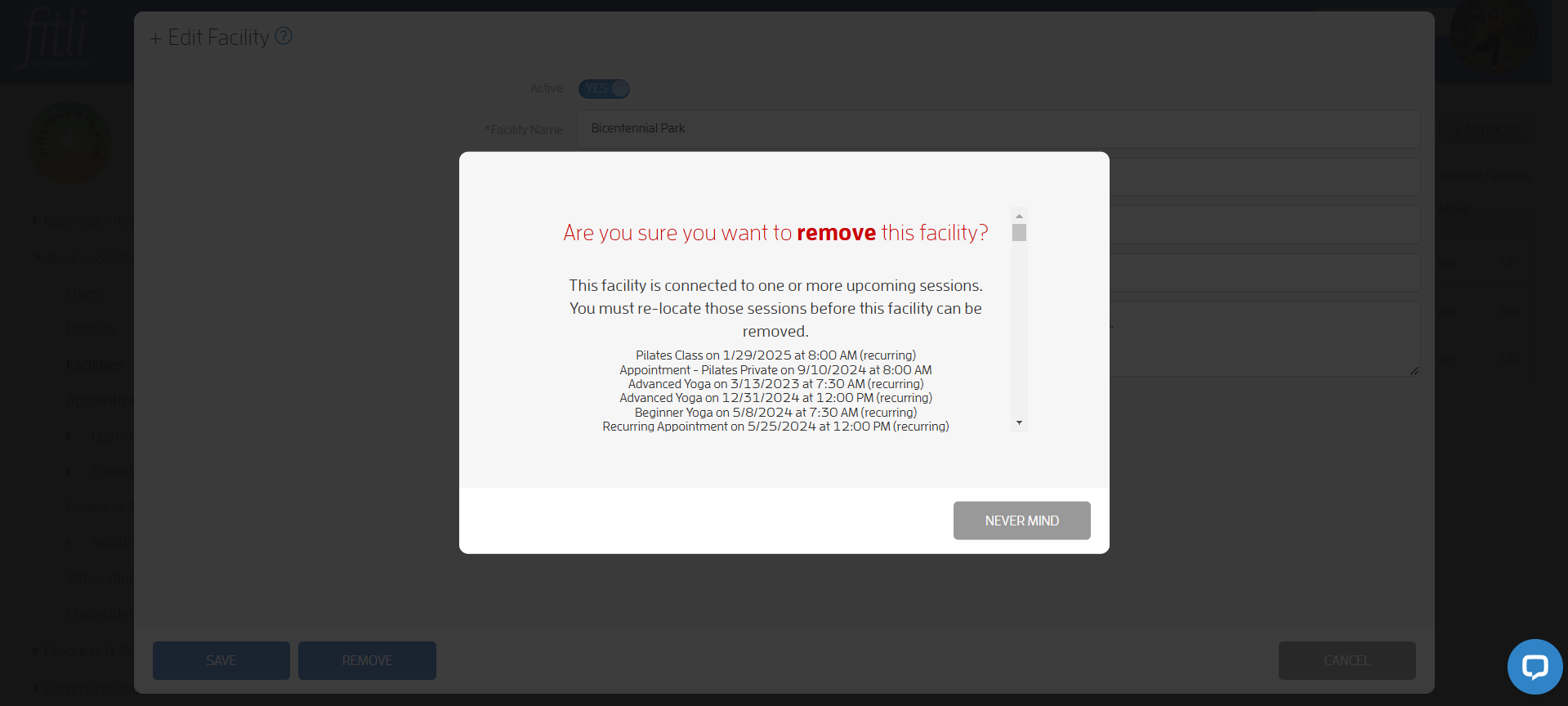 How to Add, Customize, Remove and Default Facilities! — screenshot 10