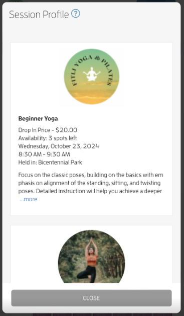 Mobile version: I want to sign up and book a session, now what do I do? — screenshot 14