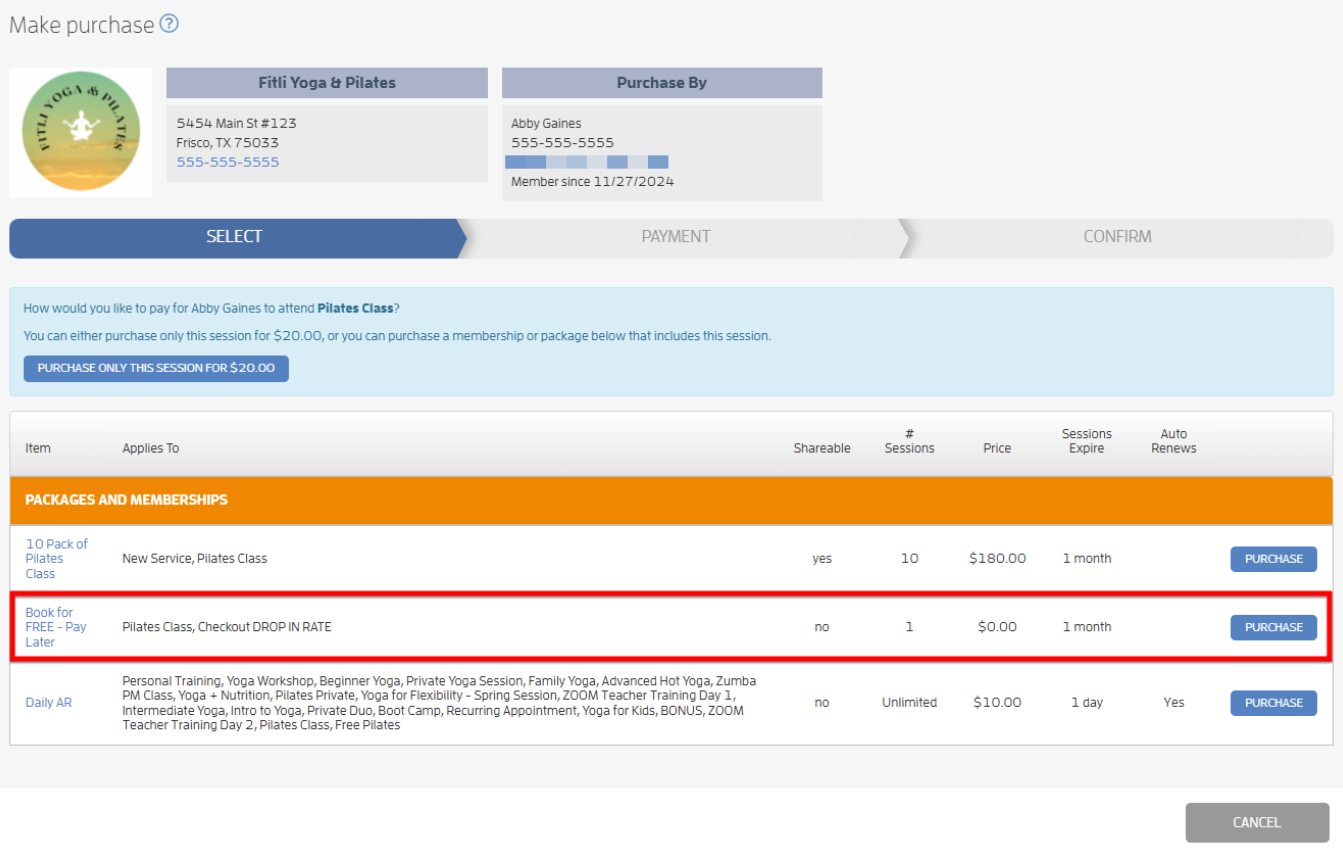 Booking or Reserve a Spot for Free - Pay Later — screenshot 5