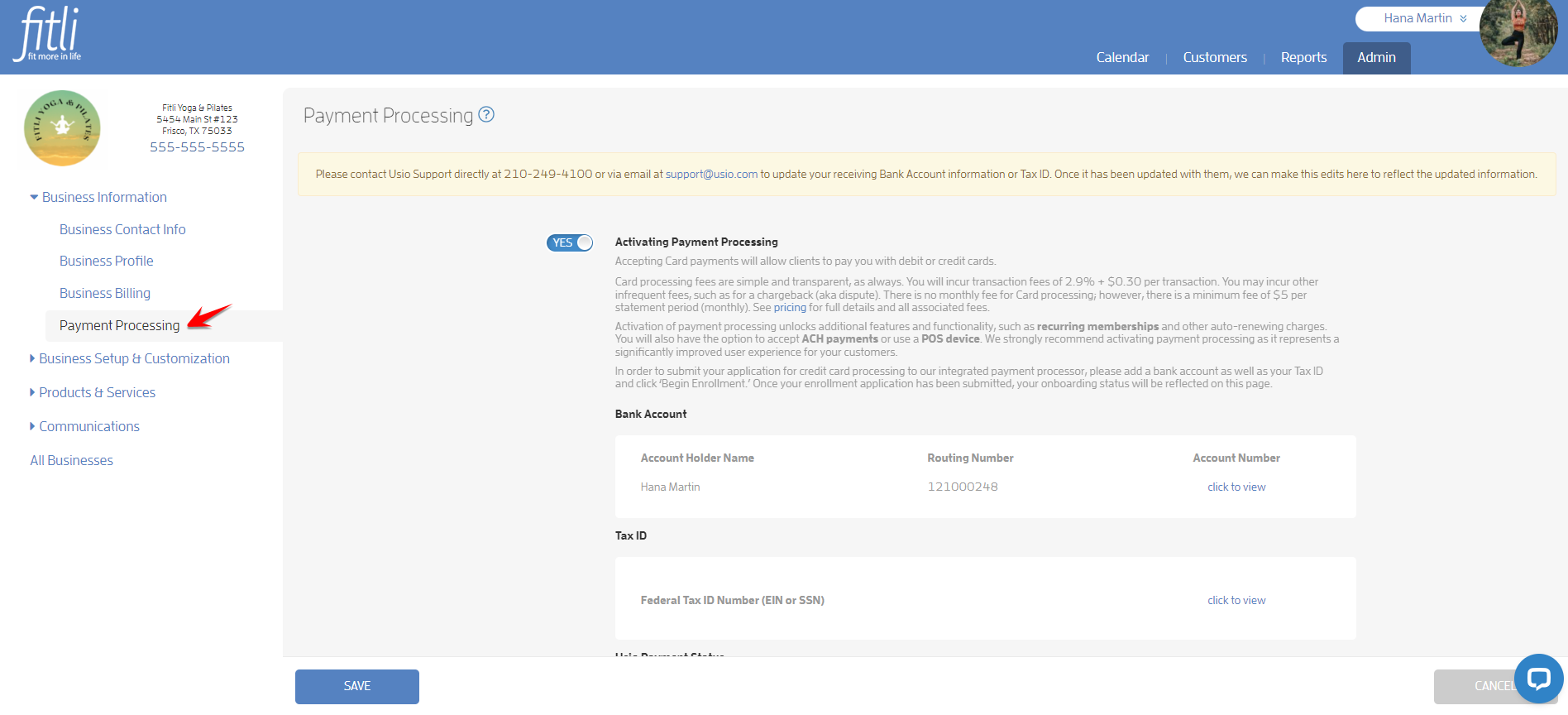 Step 1: Configuring Your Business — screenshot 5