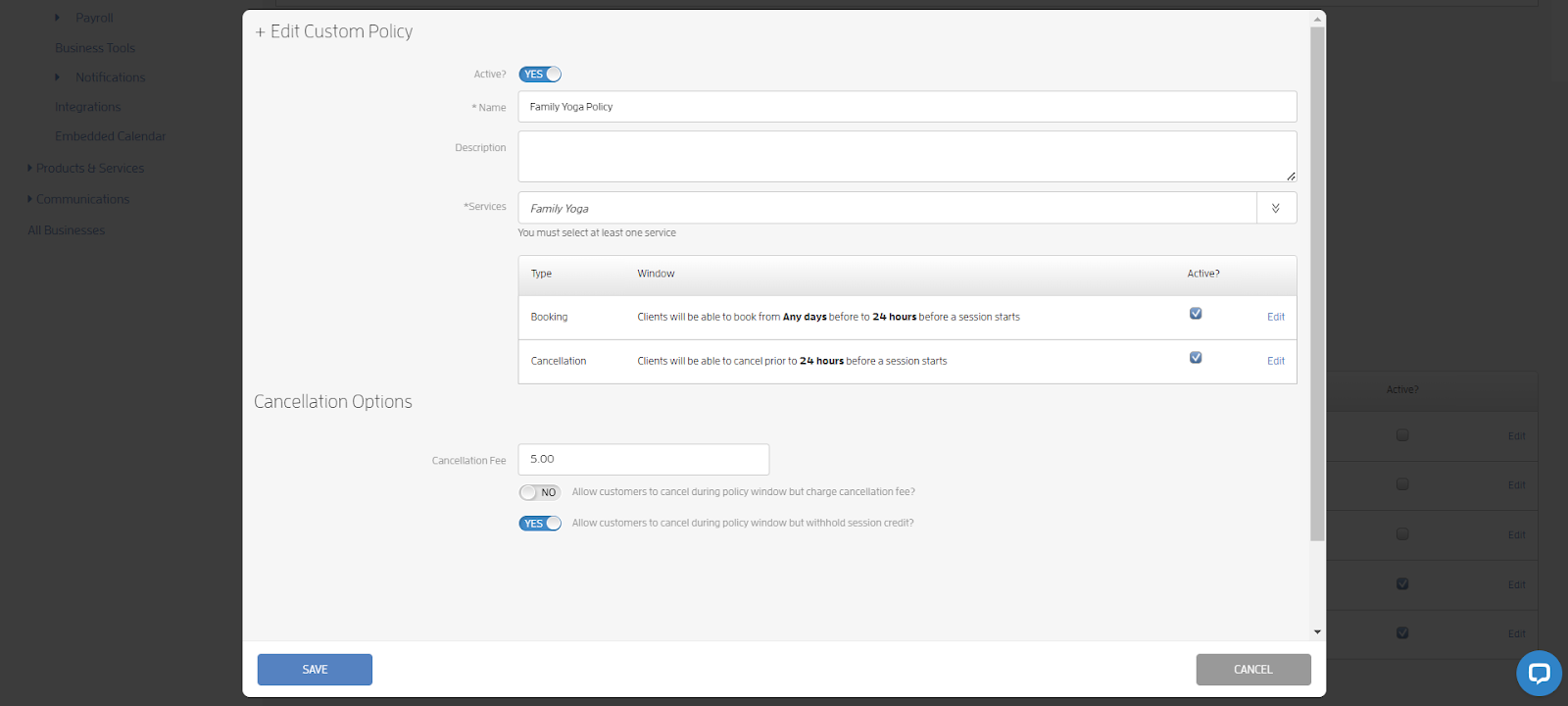 How to Set Custom Booking & Cancellation Policies by Service? — screenshot 24