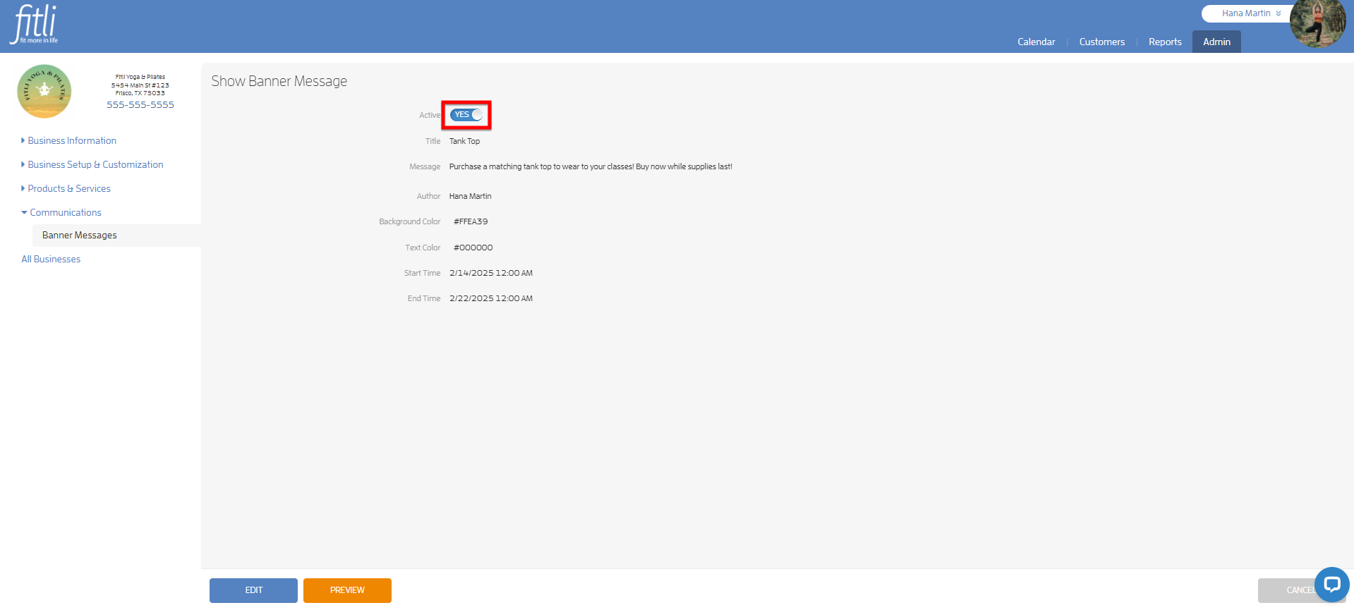 Create a Banner Message for your Clients — screenshot 20
