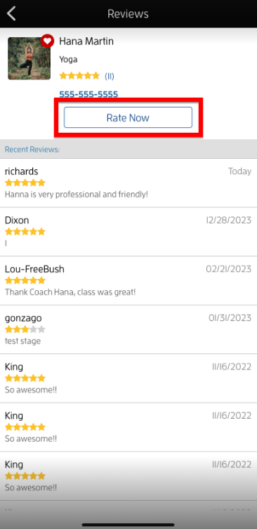 How Can I Leave a Review for a Business/Instructor? — screenshot 13