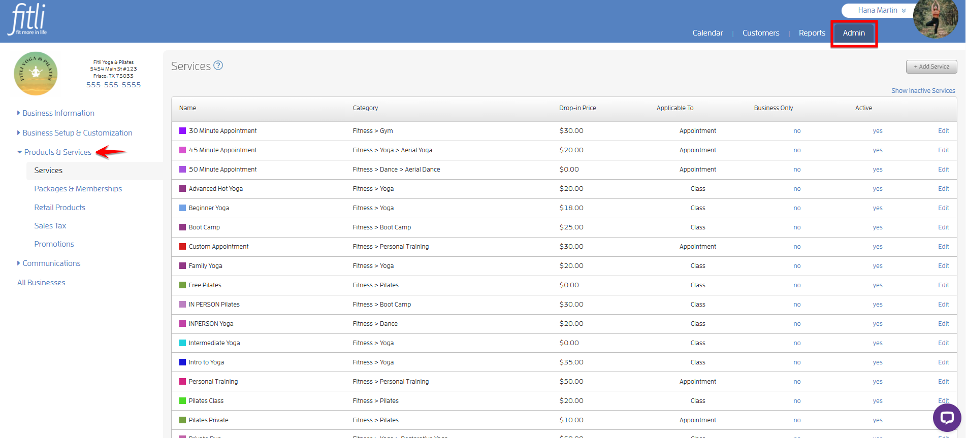 How can I edit or change a service once I've created it? — screenshot 1