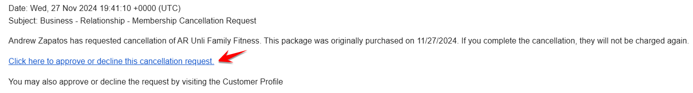 Allow your Clients to Cancel their Auto-Renewing Package/Membership — screenshot 7