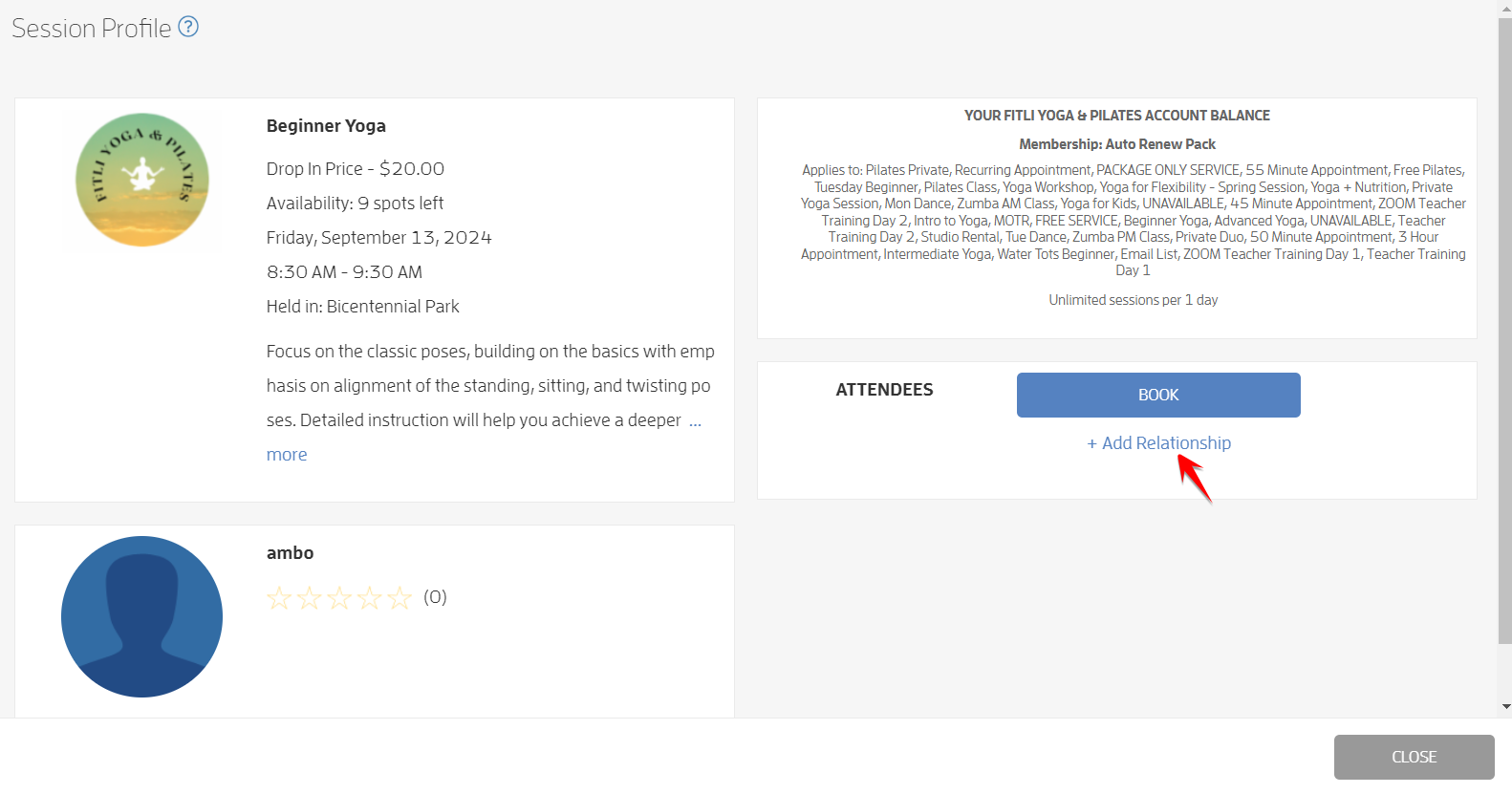 How to Add Relationships While Booking? — screenshot 4