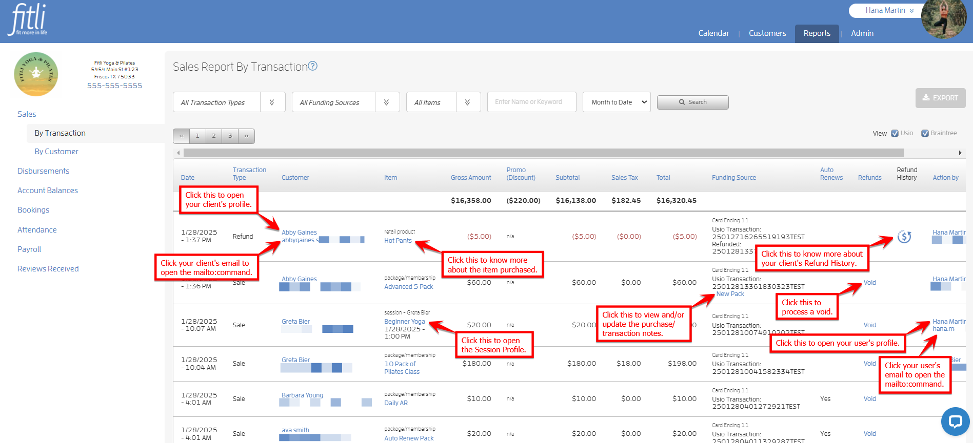 Can I search my Sales Report, or sort the data in any way? — screenshot 9