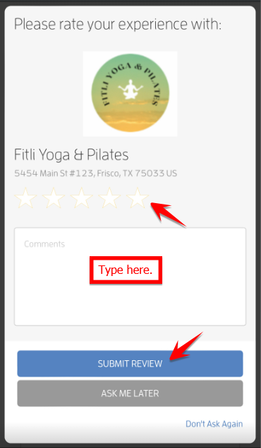 Mobile version: How Can I Leave a Review for a Business/Instructor? — screenshot 8