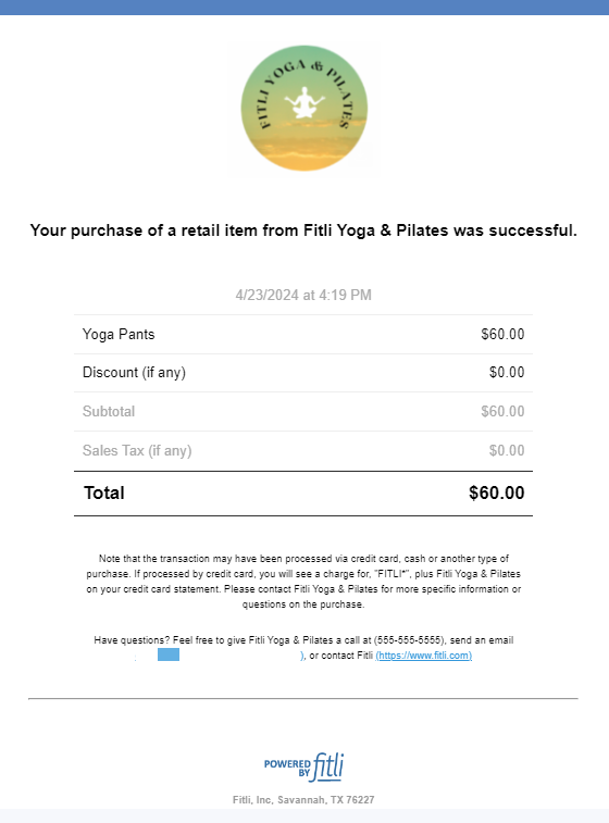 Can I Purchase Merchandise from a Business on Fitli? — screenshot 8