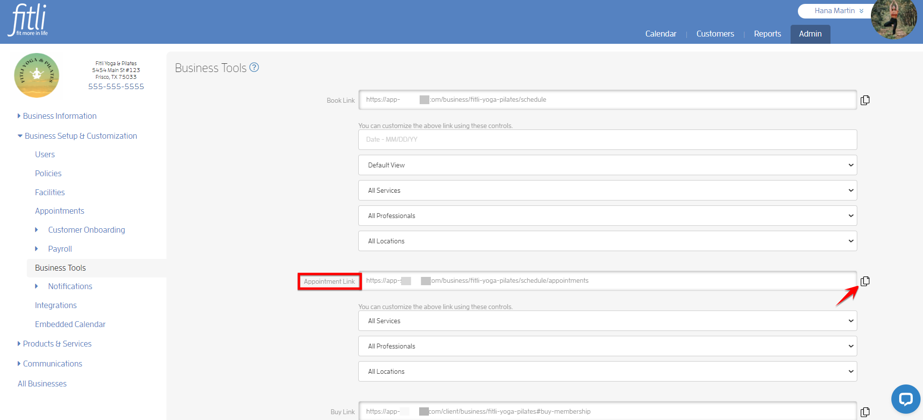 Step 1: Configuring Your Business — screenshot 7