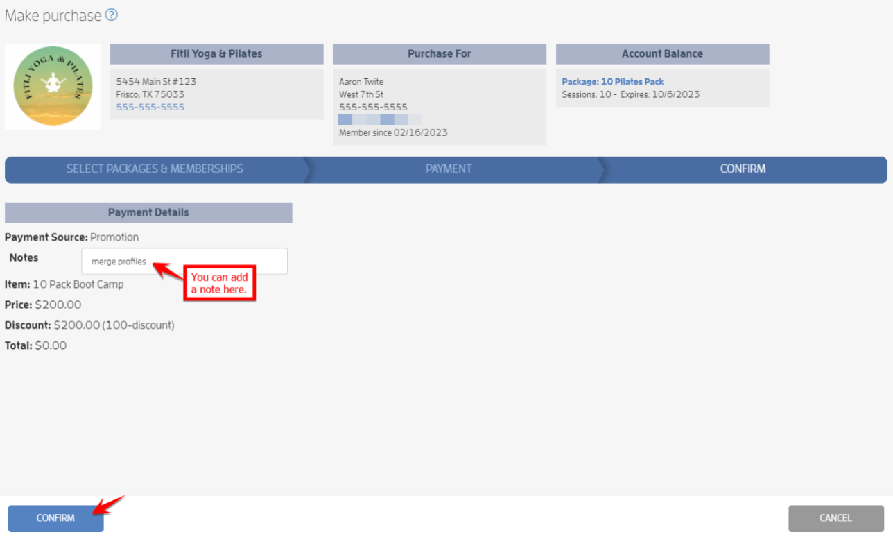 How to merge your customers' profiles — screenshot 8