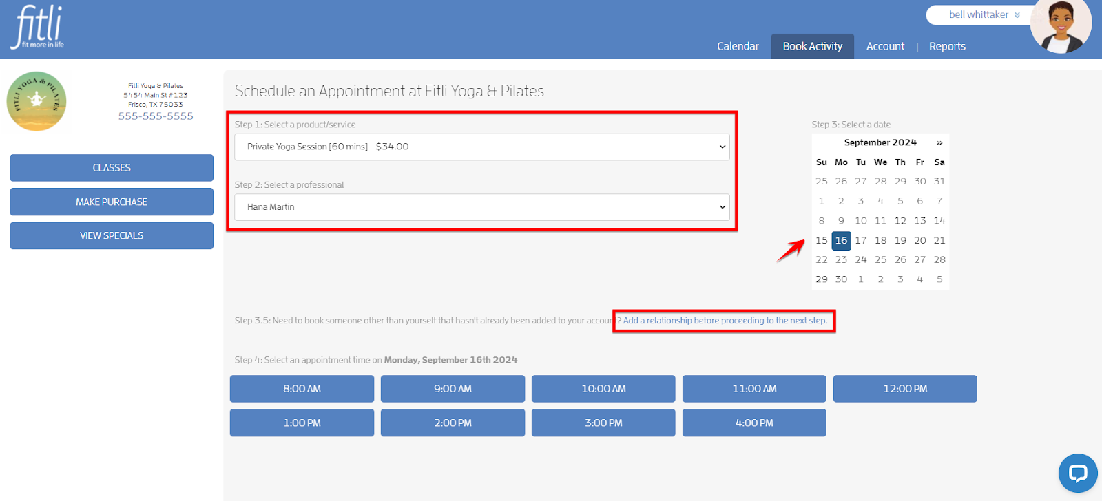How to Add Relationships While Booking? — screenshot 17