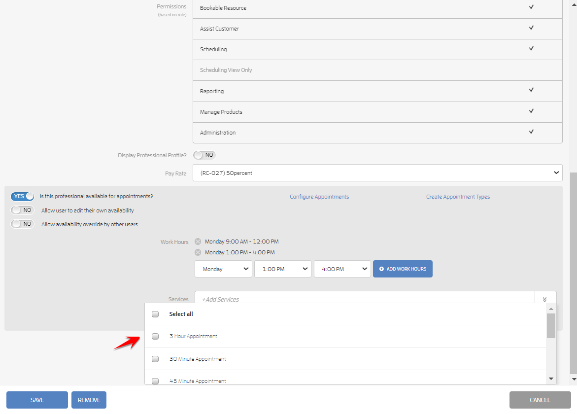 How can I adjust my appointment availability? — screenshot 6