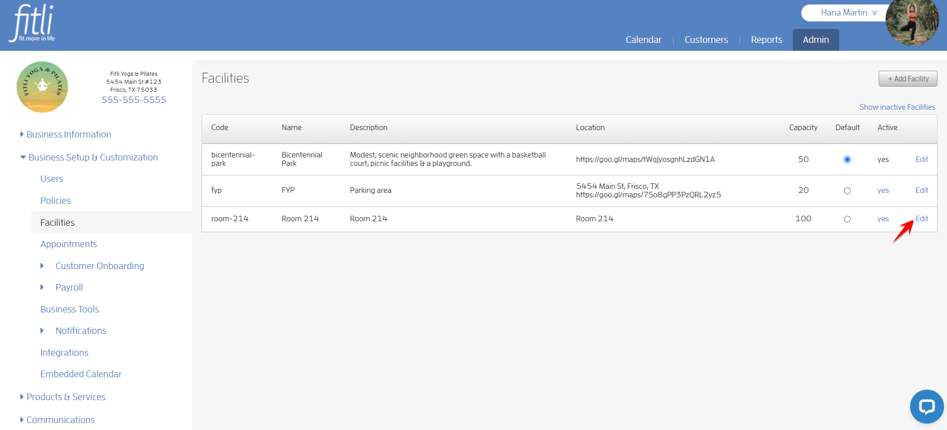 How to Add, Customize, Remove and Default Facilities! — screenshot 8