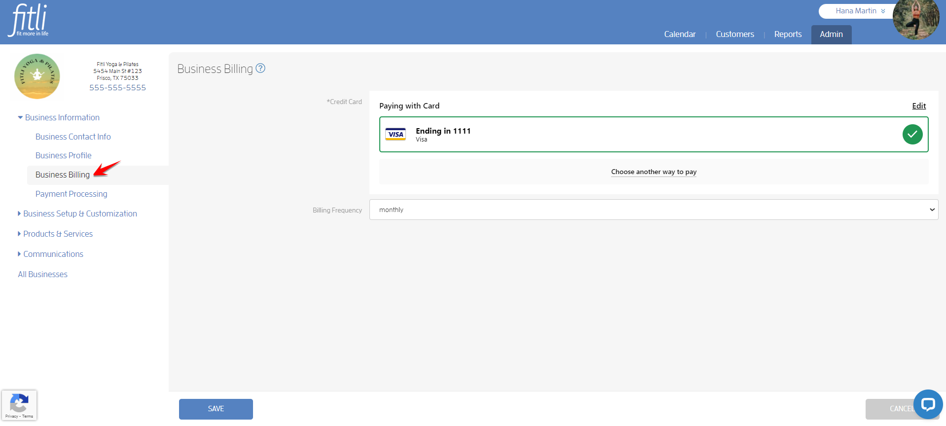 Step 1: Configuring Your Business — screenshot 4