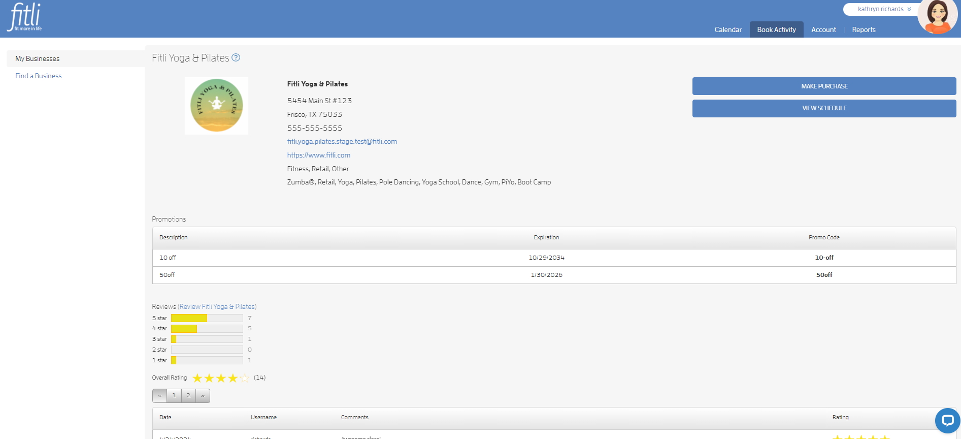 How Can I Leave a Review for a Business/Instructor? — screenshot 4
