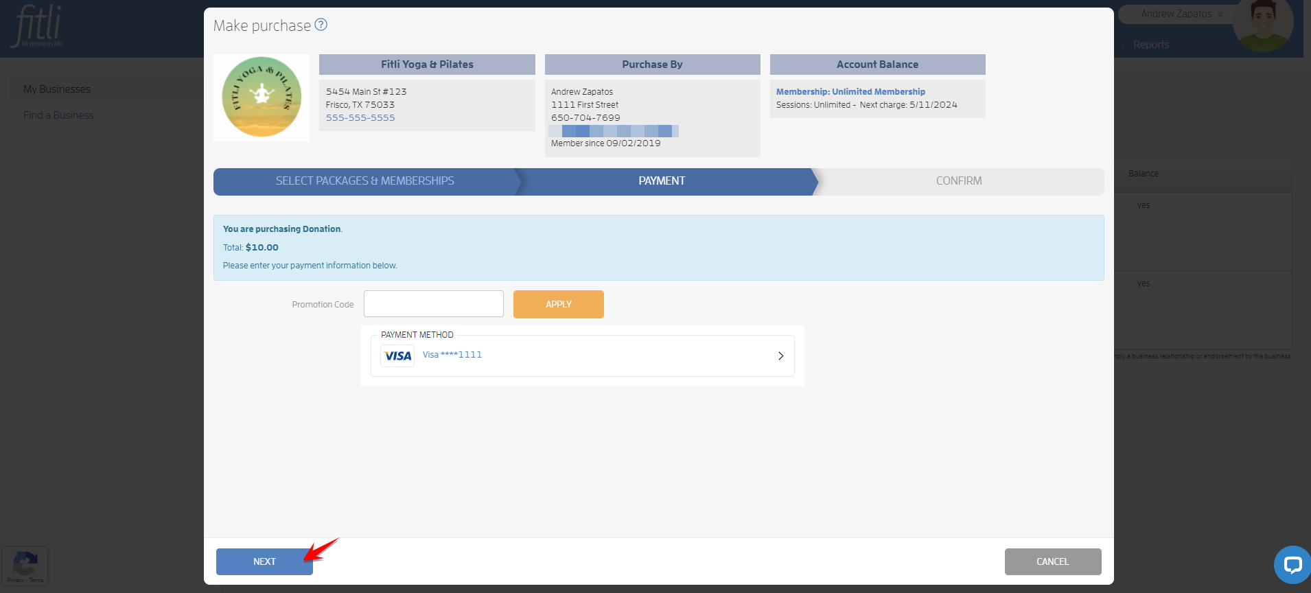I want to donate to my business' charitable cause. How can I do this? — screenshot 3