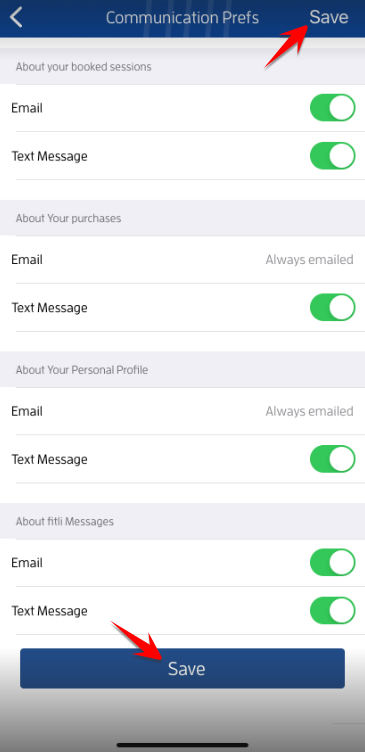 iOs App: How can I edit my personal email/text message notifications? — screenshot 9