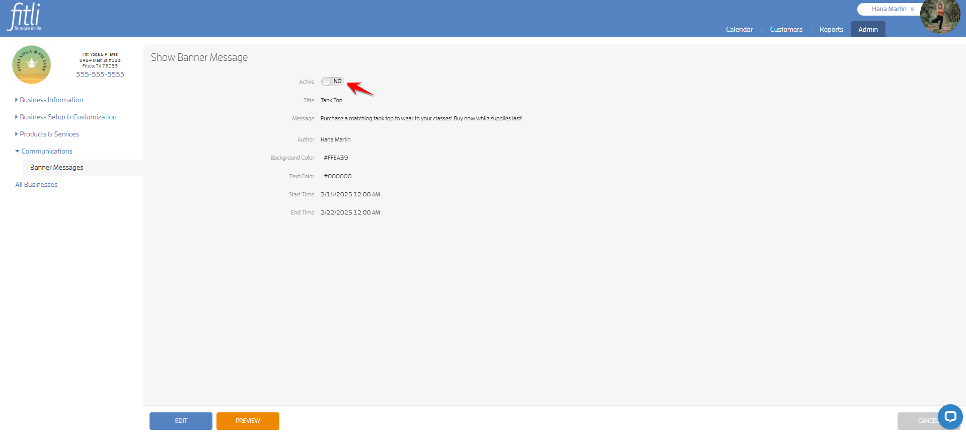 Create a Banner Message for your Clients — screenshot 19