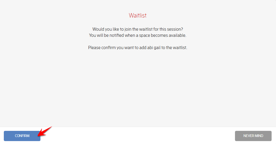 Waitlist for Classes — screenshot 7