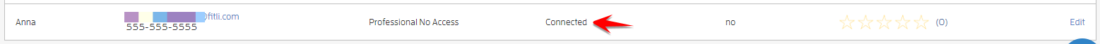 Connecting with a Customer as a Professional if They Already Have a Client Account — screenshot 6