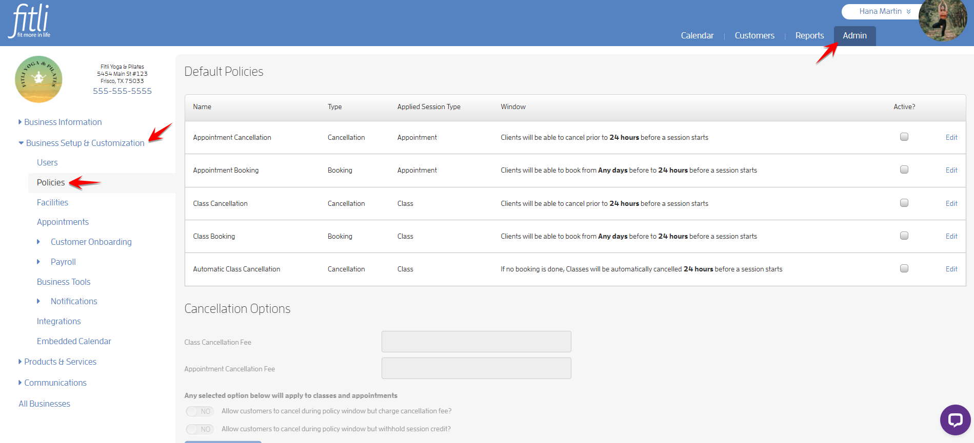 How to set up booking and cancellation policies for your business? — screenshot 1