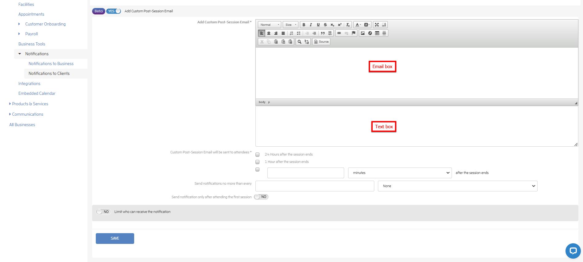 How to Add a Custom Post-Session Message? — screenshot 5