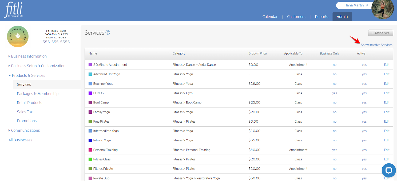 How to Edit your Services and Packages from the List View? — screenshot 10