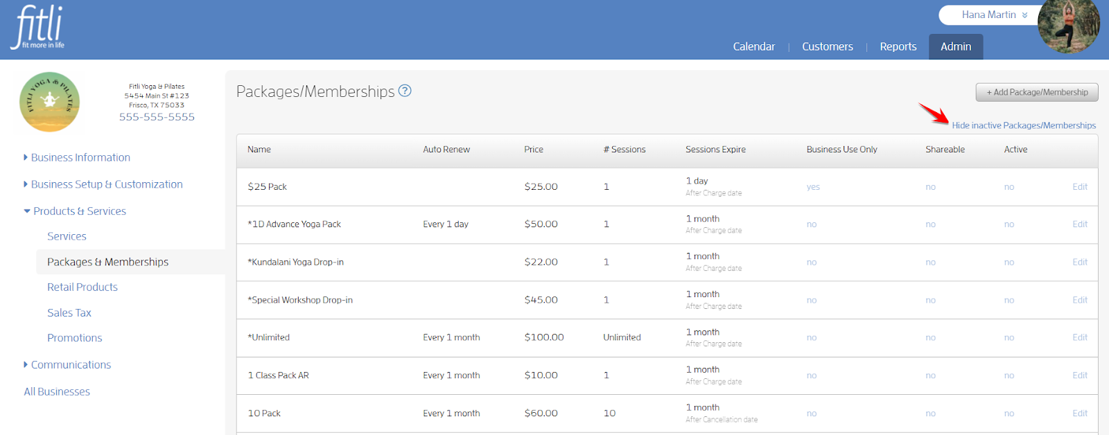 How to Edit your Services and Packages from the List View? — screenshot 29
