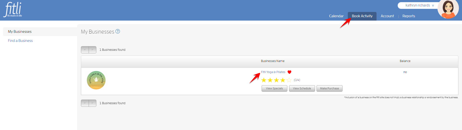 How Can I Leave a Review for a Business/Instructor? — screenshot 3