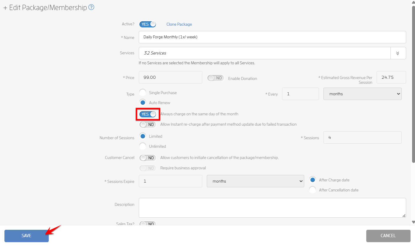 How to Make an Auto-Renewing Package Renew on the Same Day of the Month? — screenshot 13