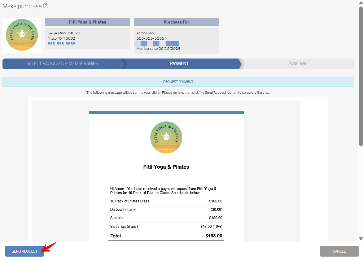 Generate Payment Requests — screenshot 4