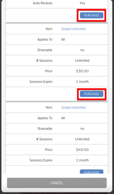 Mobile version: I want to sign up and book a session, now what do I do? — screenshot 18