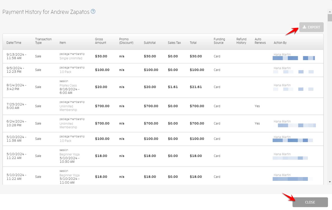Customer Payment History Report — screenshot 9