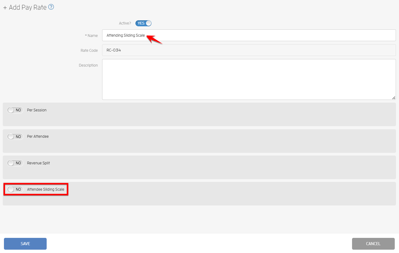 Payroll - Attendee Sliding Scale Pay Rate — screenshot 2