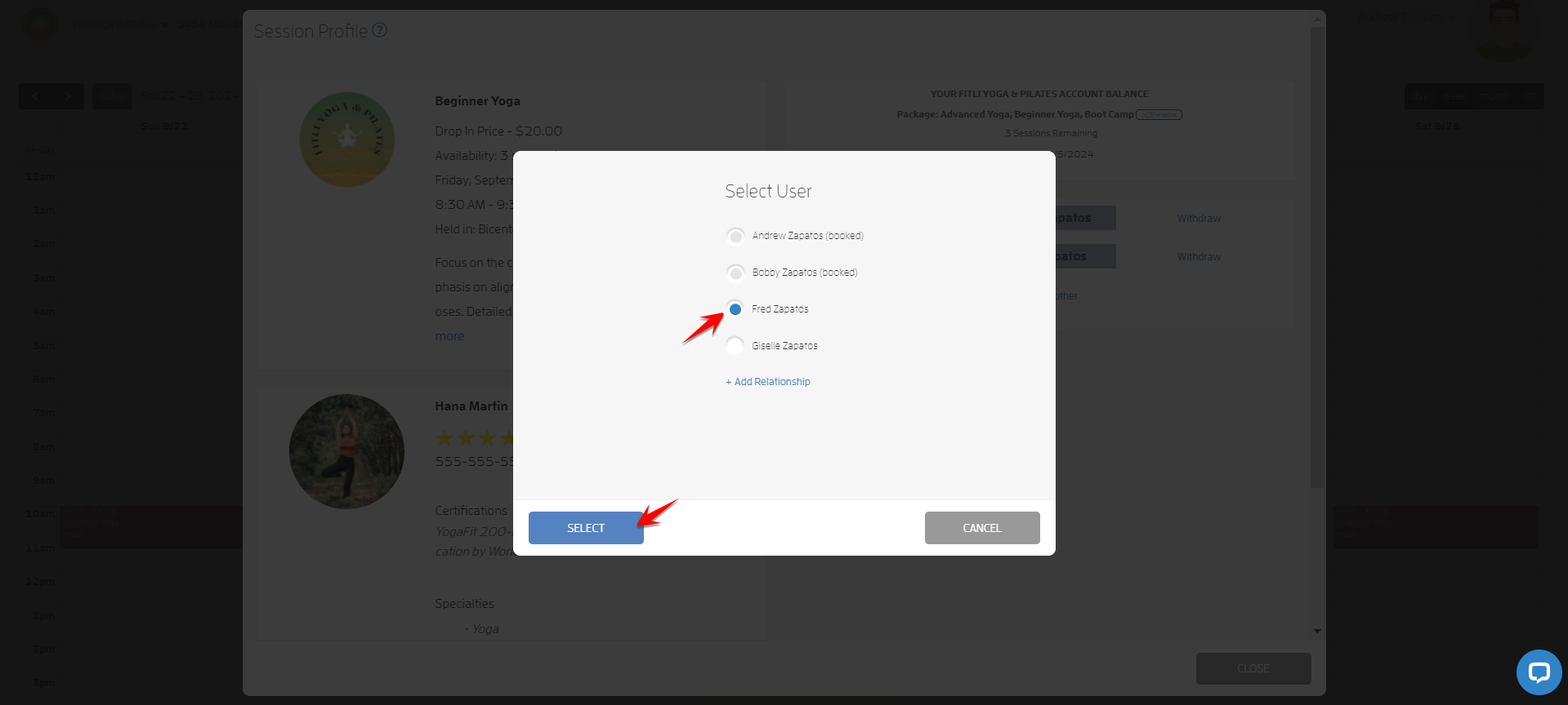 Relationships - Client Bookings! — screenshot 8