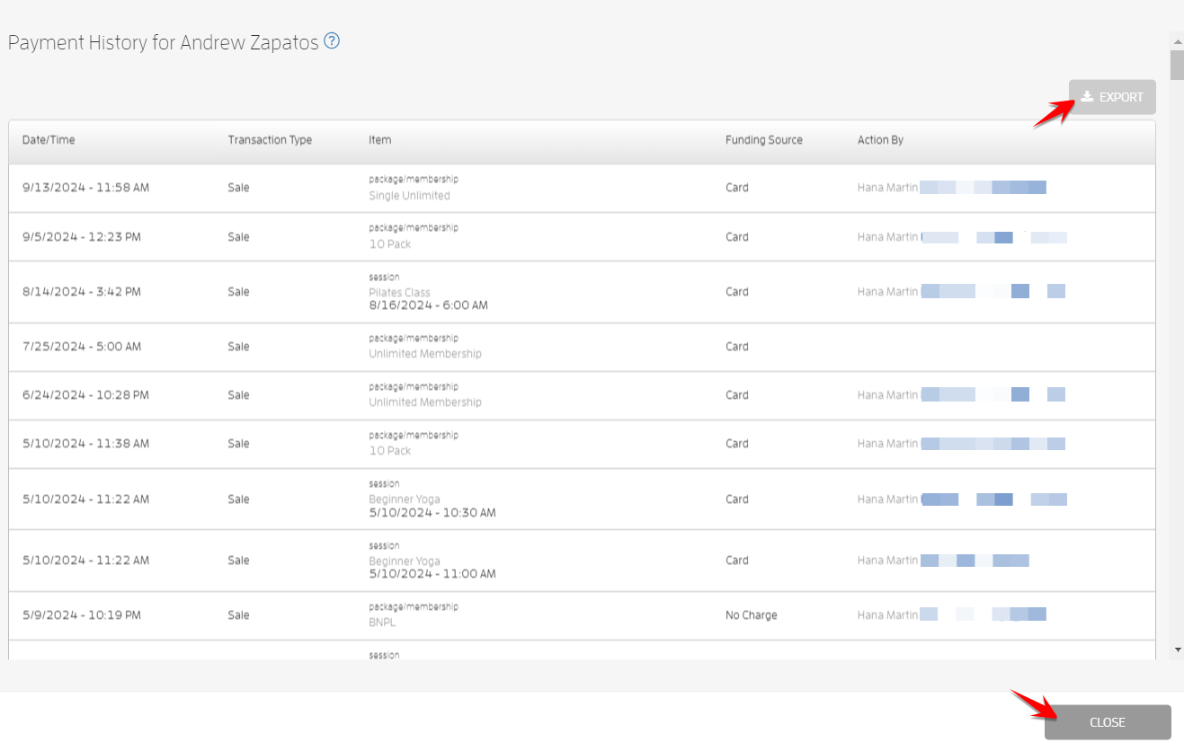 Customer Payment History Report — screenshot 5
