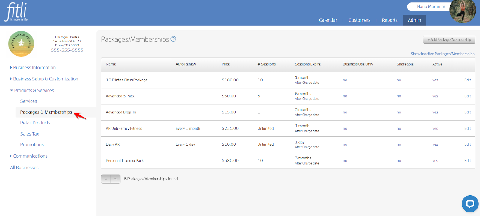 How to Edit your Services and Packages from the List View? — screenshot 14