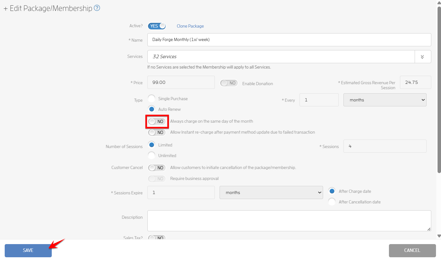 How to Make an Auto-Renewing Package Renew on the Same Day of the Month? — screenshot 14