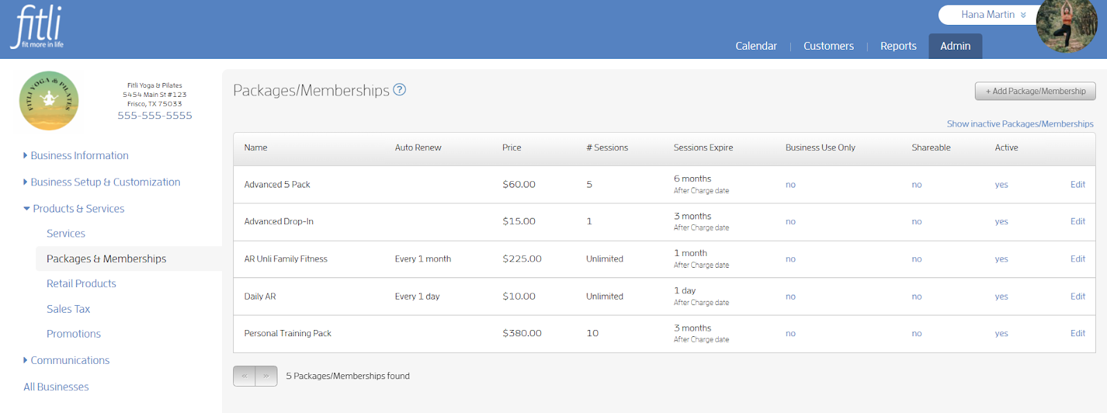 How to Edit your Services and Packages from the List View? — screenshot 25
