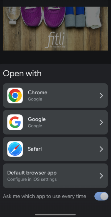 Getting Started with the Fitli App — screenshot 4