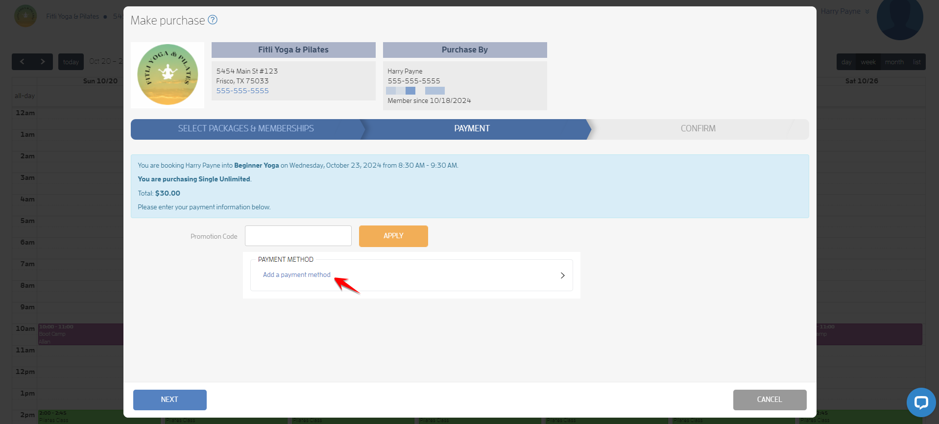 I want to sign up and book a session, now what do I do? — screenshot 14