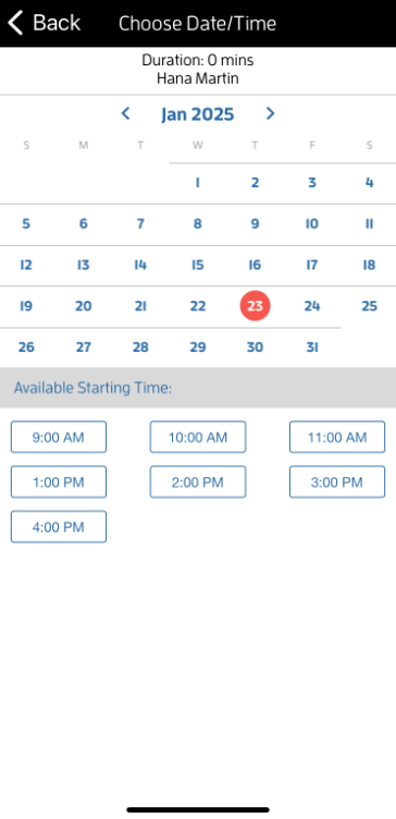 iOs App: How to Reschedule an Appointment? — screenshot 7