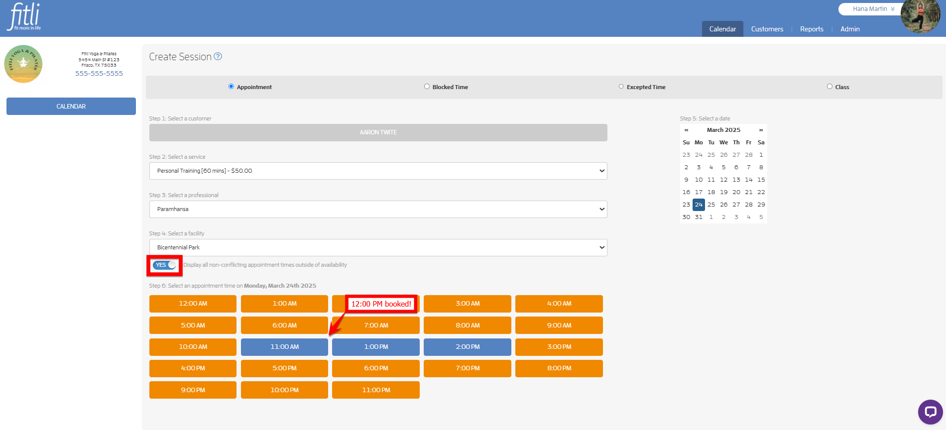 How to Override Appointment Availability? — screenshot 7